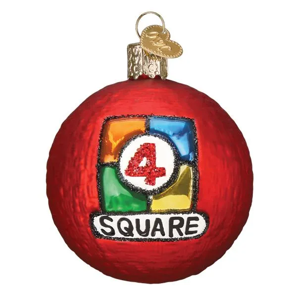 4 Square Ball Ornament