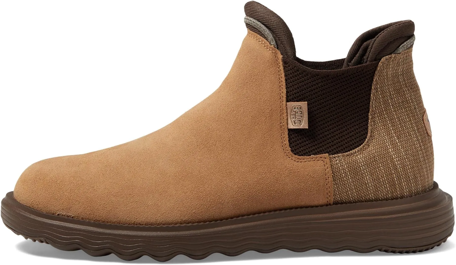 Chelsea Boots Branson Suede Boot Hey Dude, Cognac