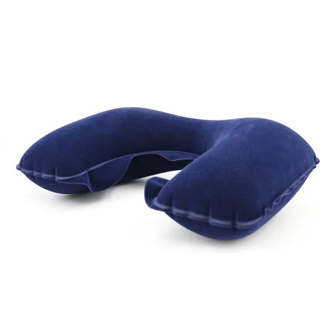 Inflatable U Shaped Travel Pillow Neck Car Head Rest Air Cushion for Travel Office Nap Head Rest Air Cushion Neck Pillow