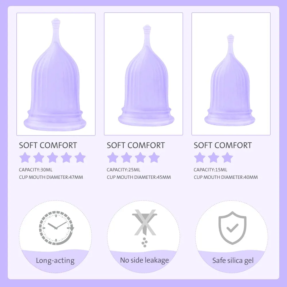 Sano Silicone Menstrual Cup Set