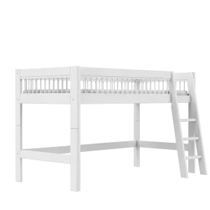 Semi high bed with slanted ladder - Breeze